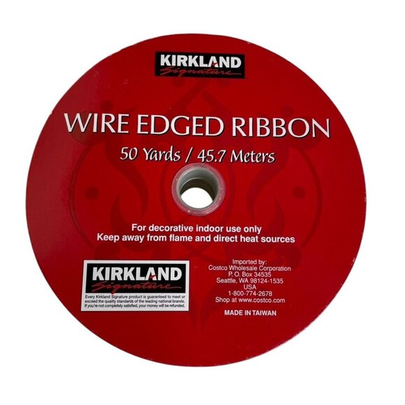 Vintage Kirkland Gold Wire Edged Ribbon u 1.5 In Wide Partial Roll u - Picture 3 of 4